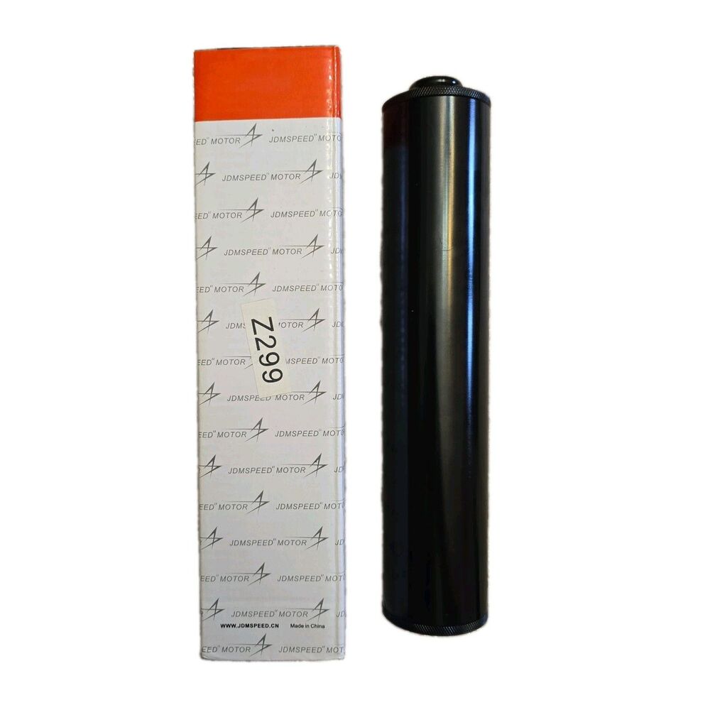 JDMSPEED Complete Fuel Filter Aluminum 10"x 2" Black